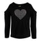 Long Sleeve Cold Shoulder with Heart - Denny's