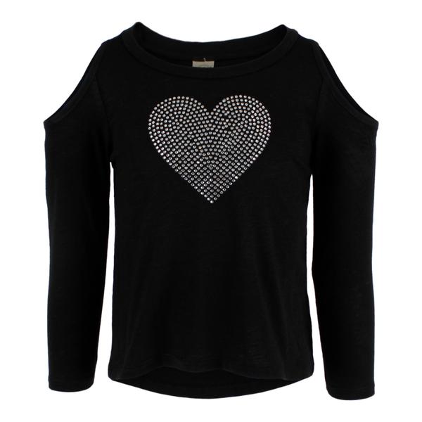 Long Sleeve Cold Shoulder with Heart - Denny's