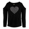 Long Sleeve Cold Shoulder with Heart - Denny's