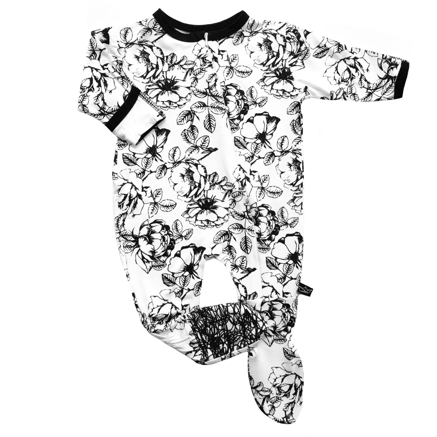 Floral Footed Sleeper - Denny's