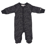 Slate and Metallic Silver Footie - Denny's