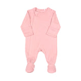 Silver Pink Footie - Denny's