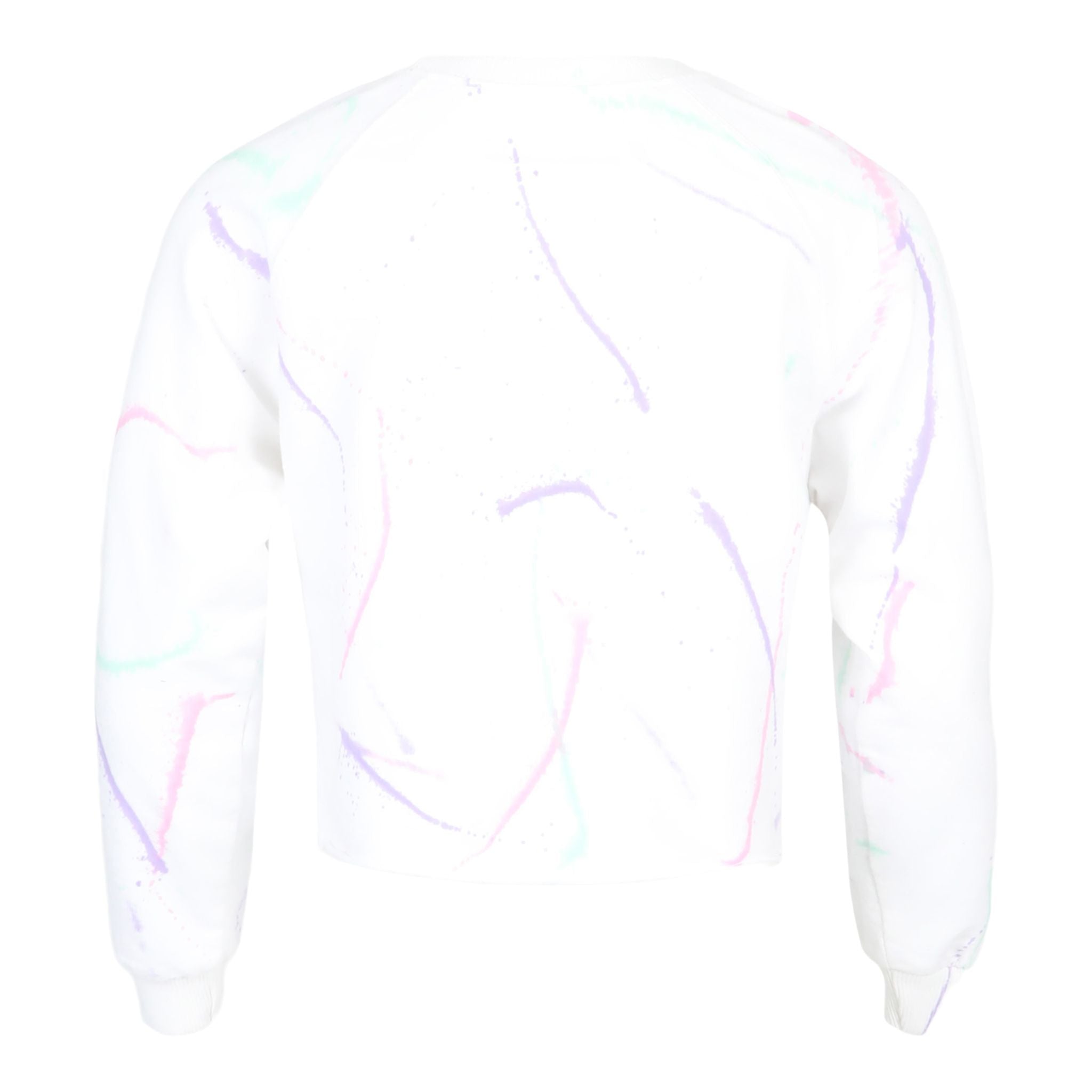 Happy Face Splatter Crop Sweatshirt - Denny's