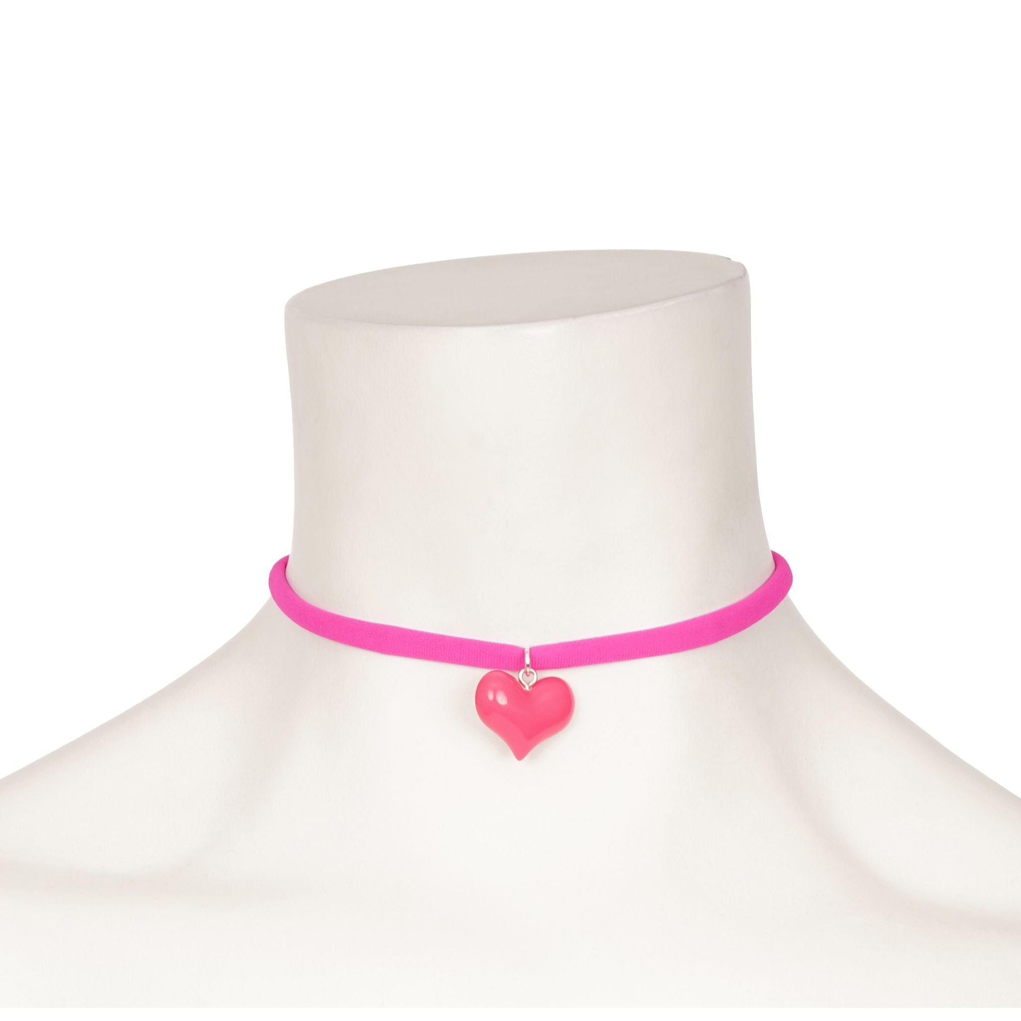 Puff Resin Heart Choker - Denny's
