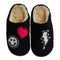 Bolt, Smiley, &  Heart Patched Slide Slipper - Denny's