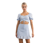 Jessica Smock Puff Slv Top - Denny's