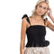 Olivia Frilly Shoulder Smock Tank - Denny's