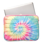 Pastel Tie Dye Puffer Laptop Sleeve - Denny's