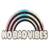 Pastel Tie Dye No Bad Vibes Rainbow Sticker 4inch - Denny's