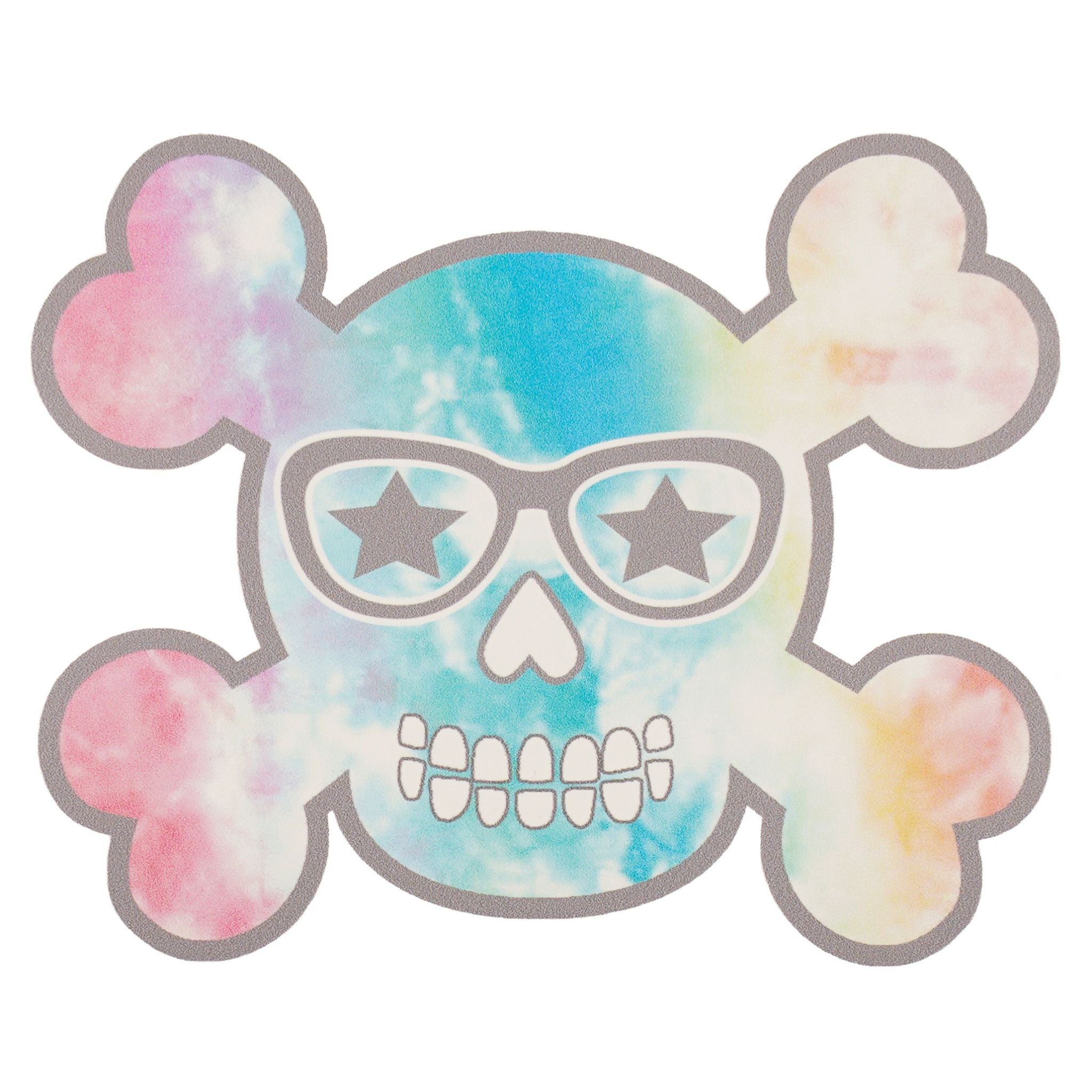Pastel Tie Dye Skull Sticker 4inch - Denny's