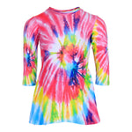 Long Sleeve Tie Dye Dress - Denny's