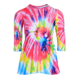Long Sleeve Tie Dye Dress - Denny's