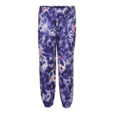 Inked Denim Splatter with Peace Sign Jogger - Denny's