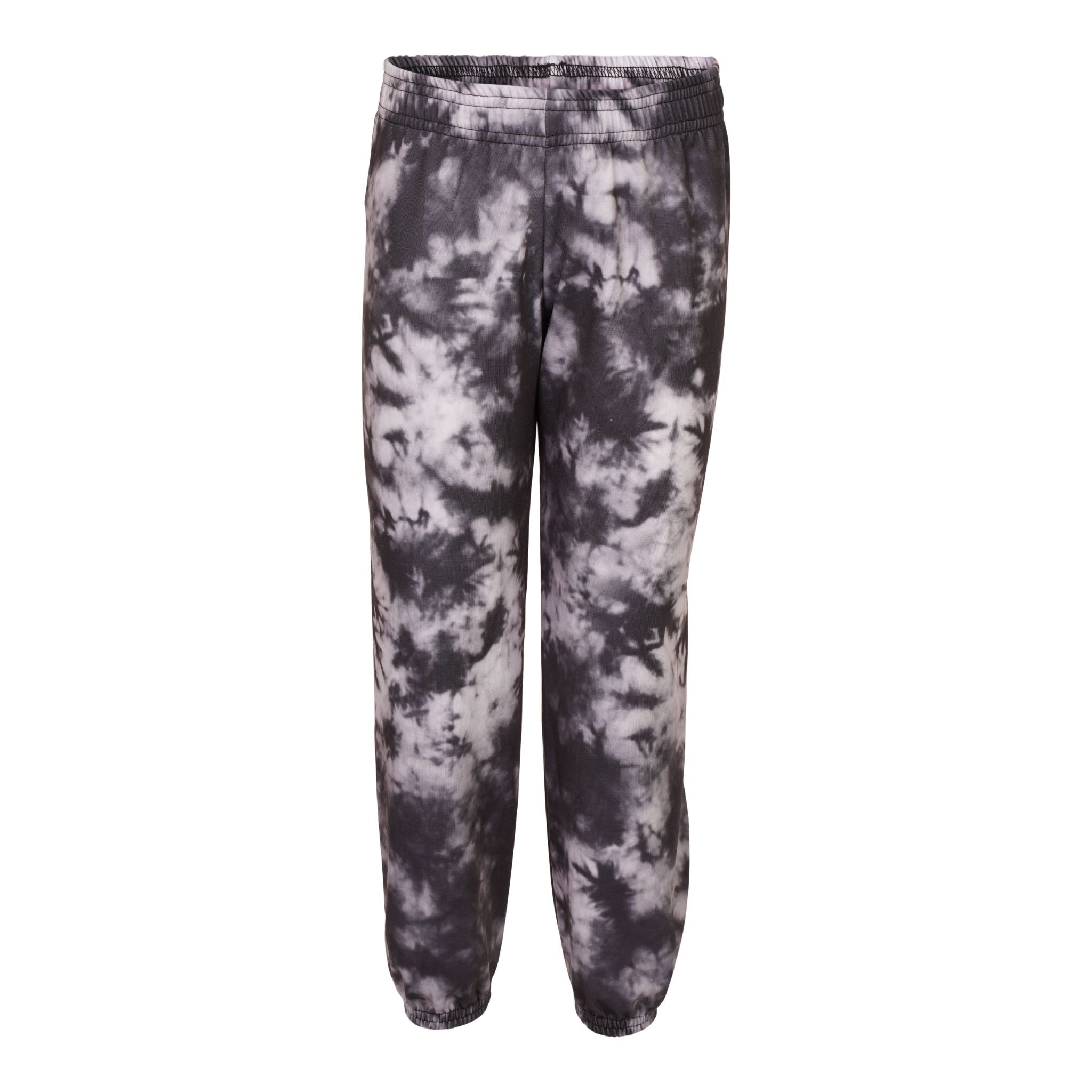 Inked Tie Dye Grey French Terry Jogger - Denny's