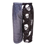 Boys Fuzzy Short Gry Splatter Skull - Denny's