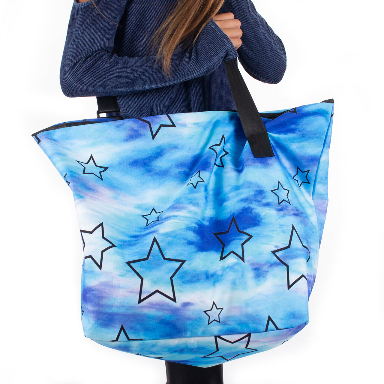 Canvas Star Tie Dye Tote Water Color - Denny's