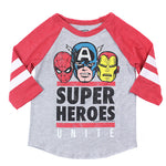 Super Heroes Unite Raglan - Denny's