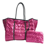 Hot Pink Quilted Tote Bag - Denny's