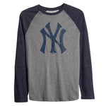 Yankees Evergreen Triblend Official Logo Raglan Tee - Denny's