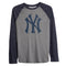 Yankees Evergreen Triblend Official Logo Raglan Tee - Denny's