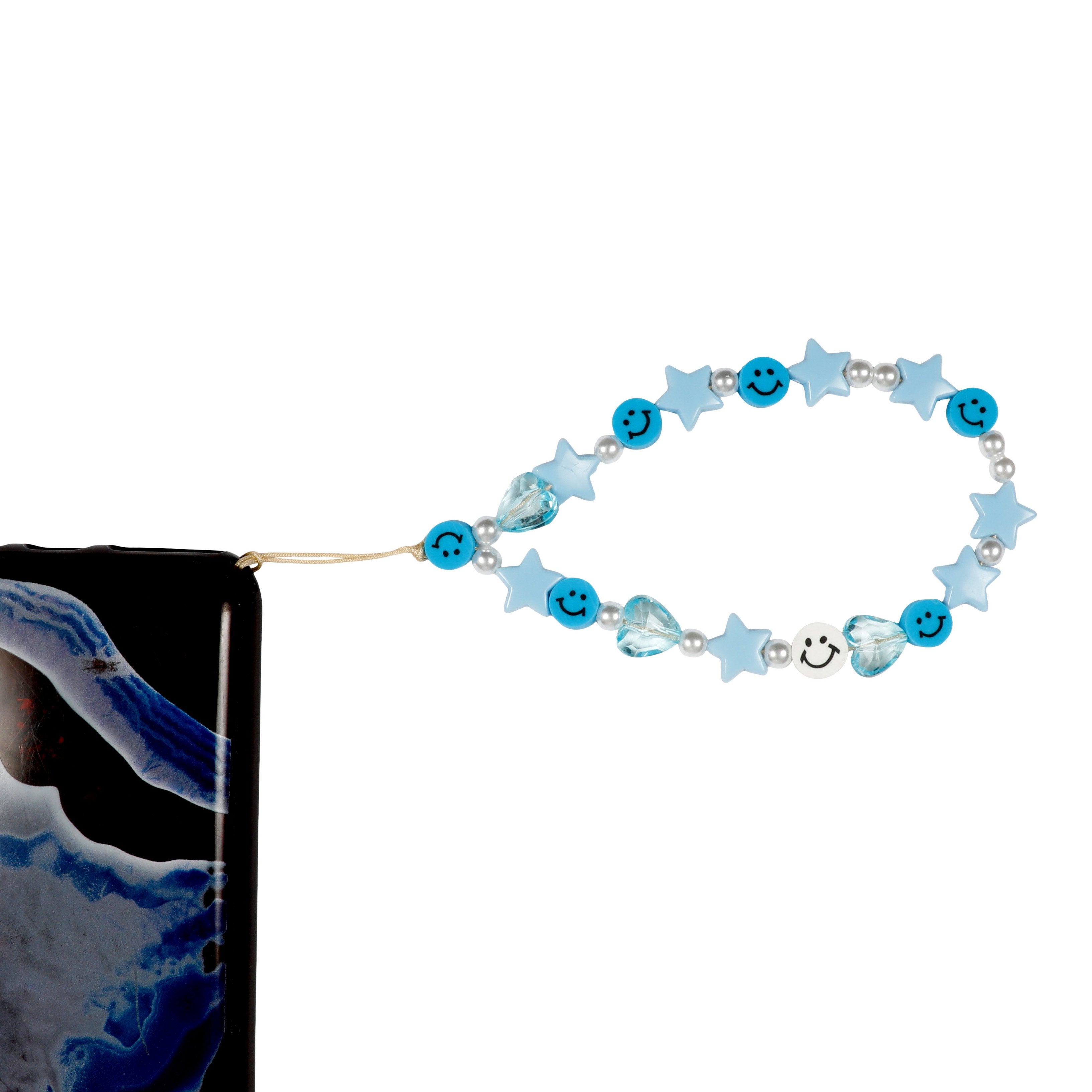 Stars Smiley & Pearls Cell Phone Strap - Denny's
