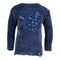 Blue Sweater with Sequin Heart - Denny's
