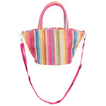 Rainbow Raffia Mini Tote Bag - Denny's
