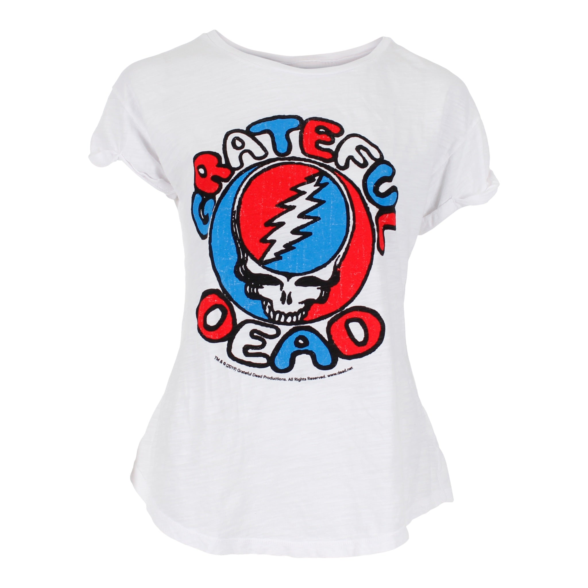 Grateful Dead Short Sleeve Rolled Sleeve Tee - Denny's