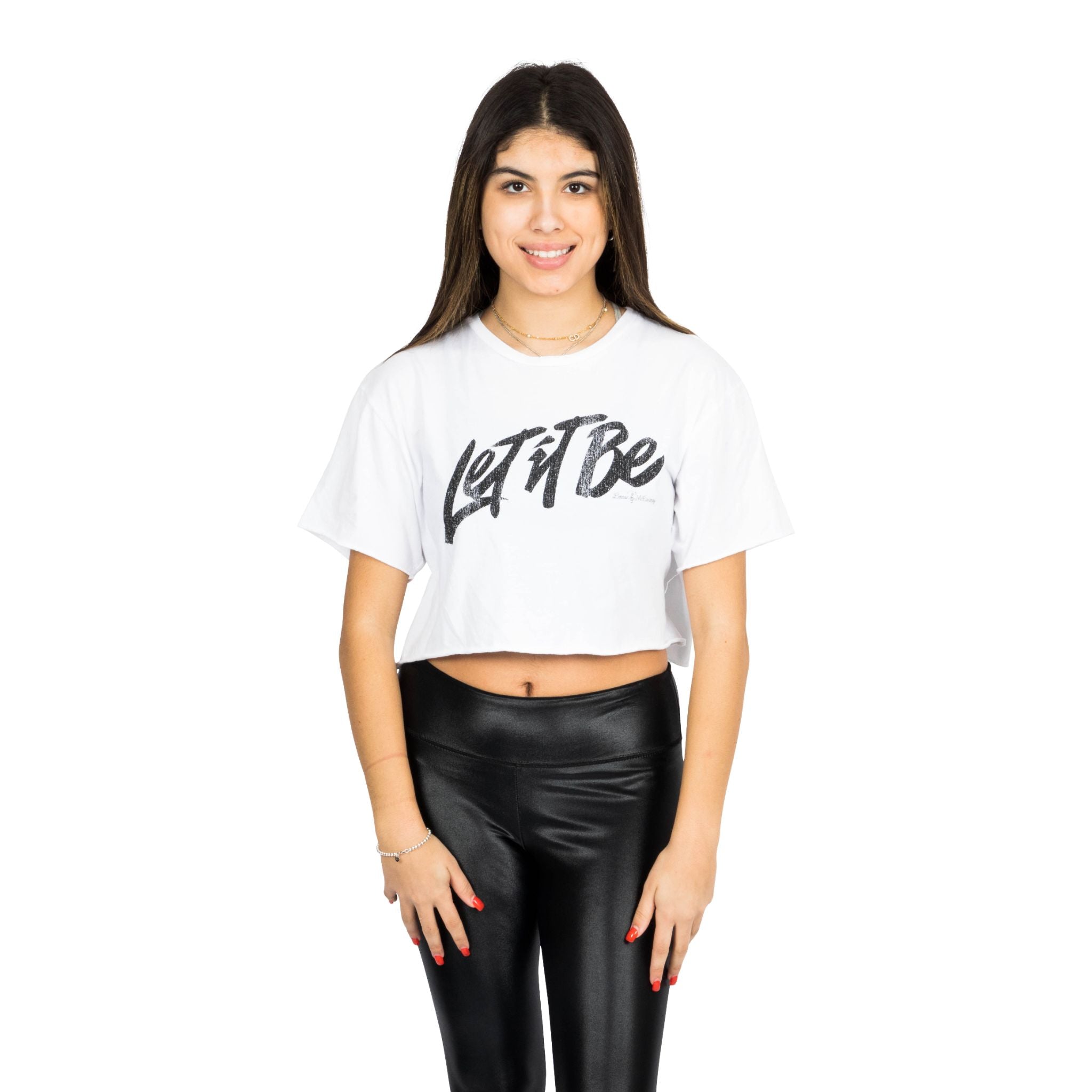 Let It Be Crop Tee - Denny's