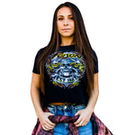 S/S Poison Distressed  Crop Tee - Denny's