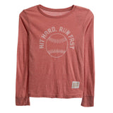 Hit Hard Run Fast Baseball Tee - Denny's