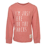 Just Here For The Snacks Long Sleeve Tee - Denny's