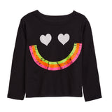 Heart Eyes Neon Smiley Top - Denny's