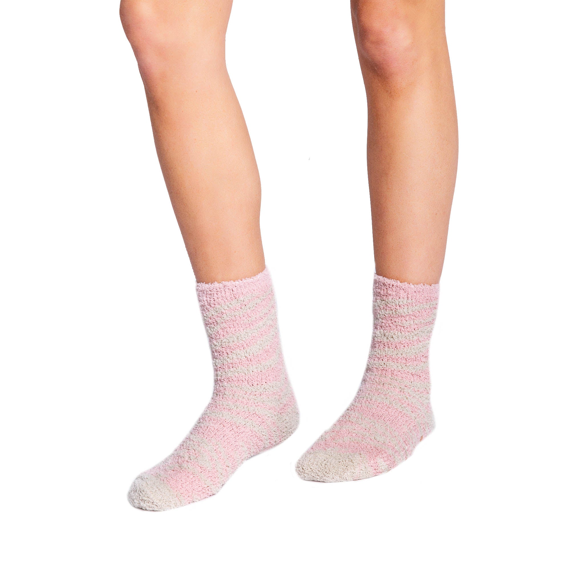 Pink Clay Animal Fuzzy Sock - Denny's