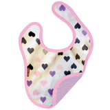 Chromatic Hearts Reversible Velcro Bib - Denny's