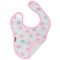 Pink Elephant Reversible Velcro Bib - Denny's