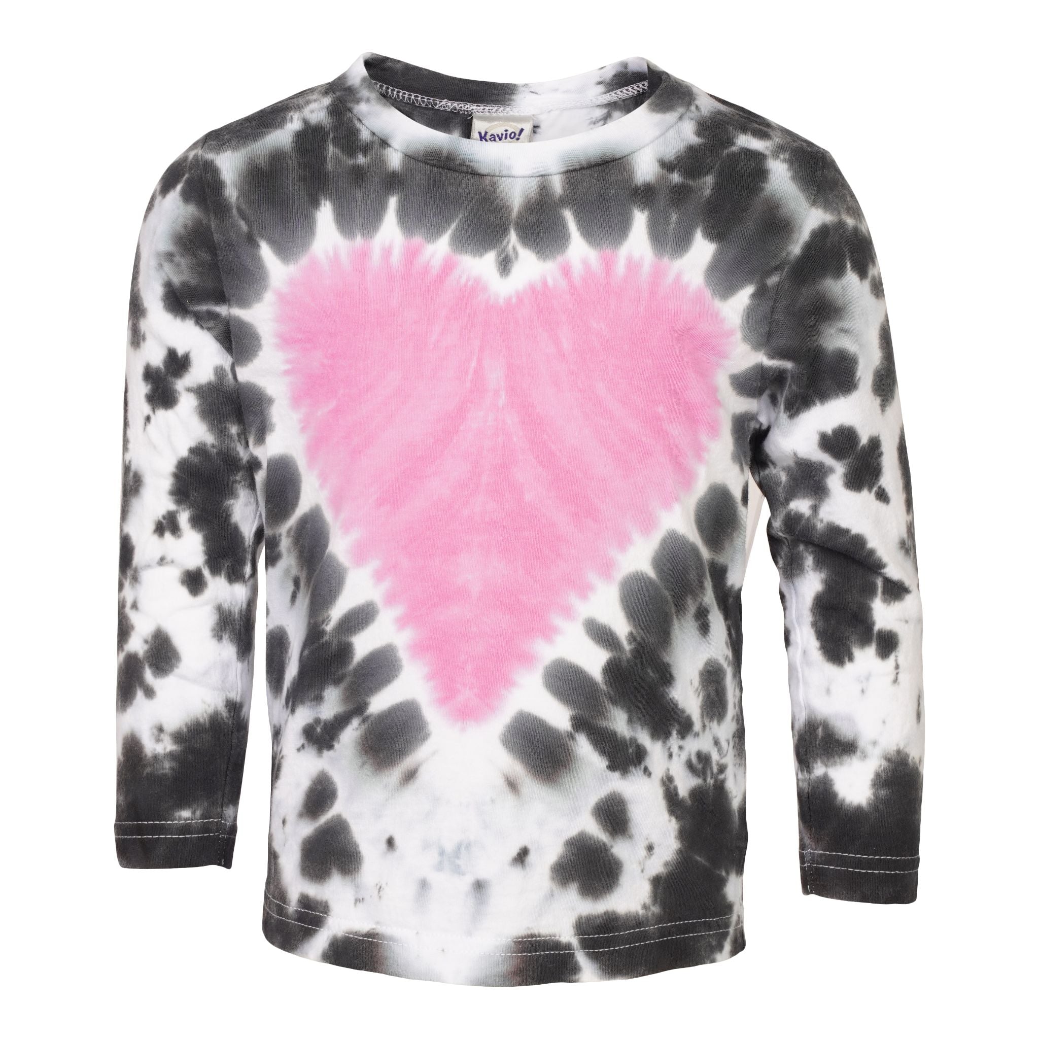 Pink Heart Tie Dye Long Sleeve Shirt - Denny's