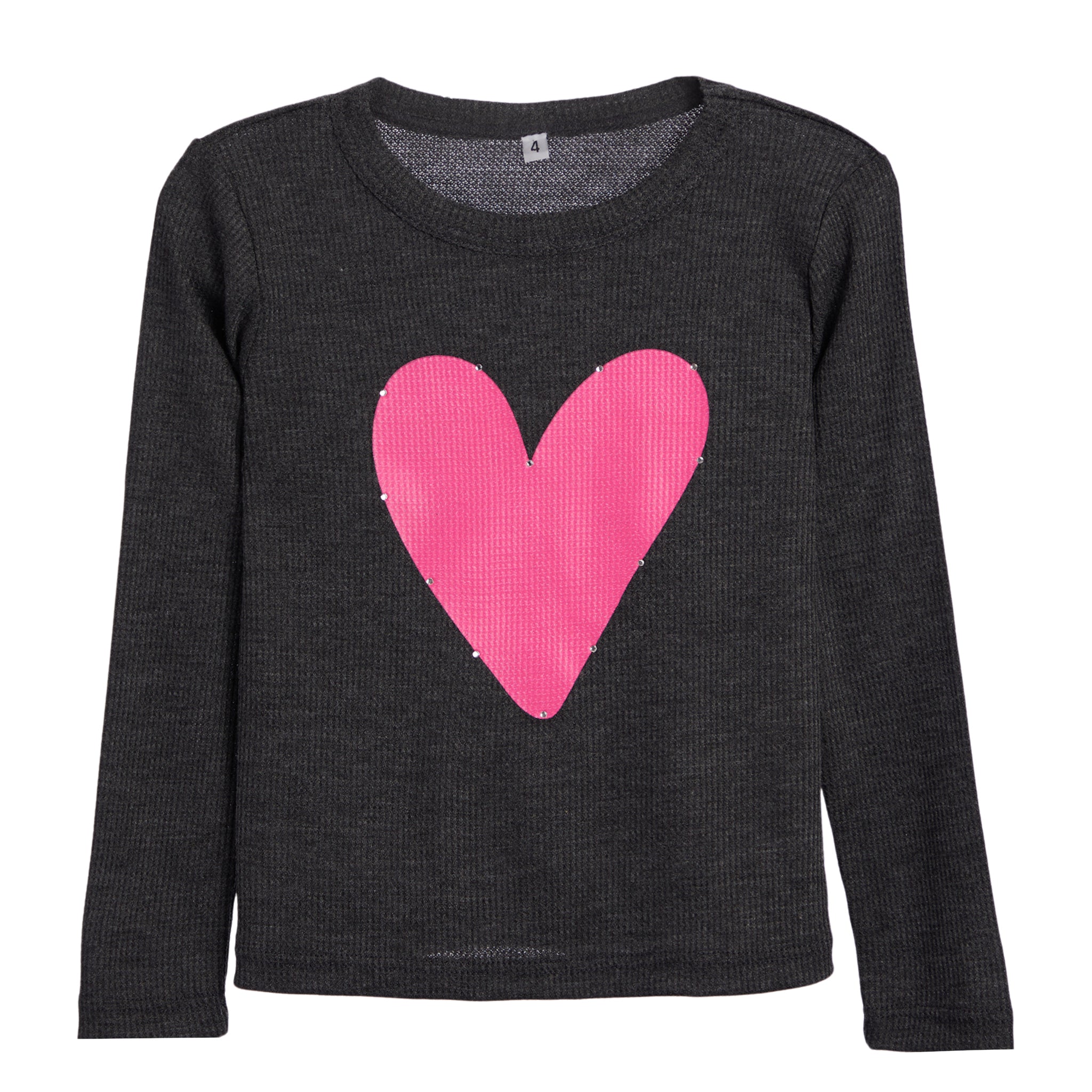 Hot Pink Heart & Stones Thermal - Denny's