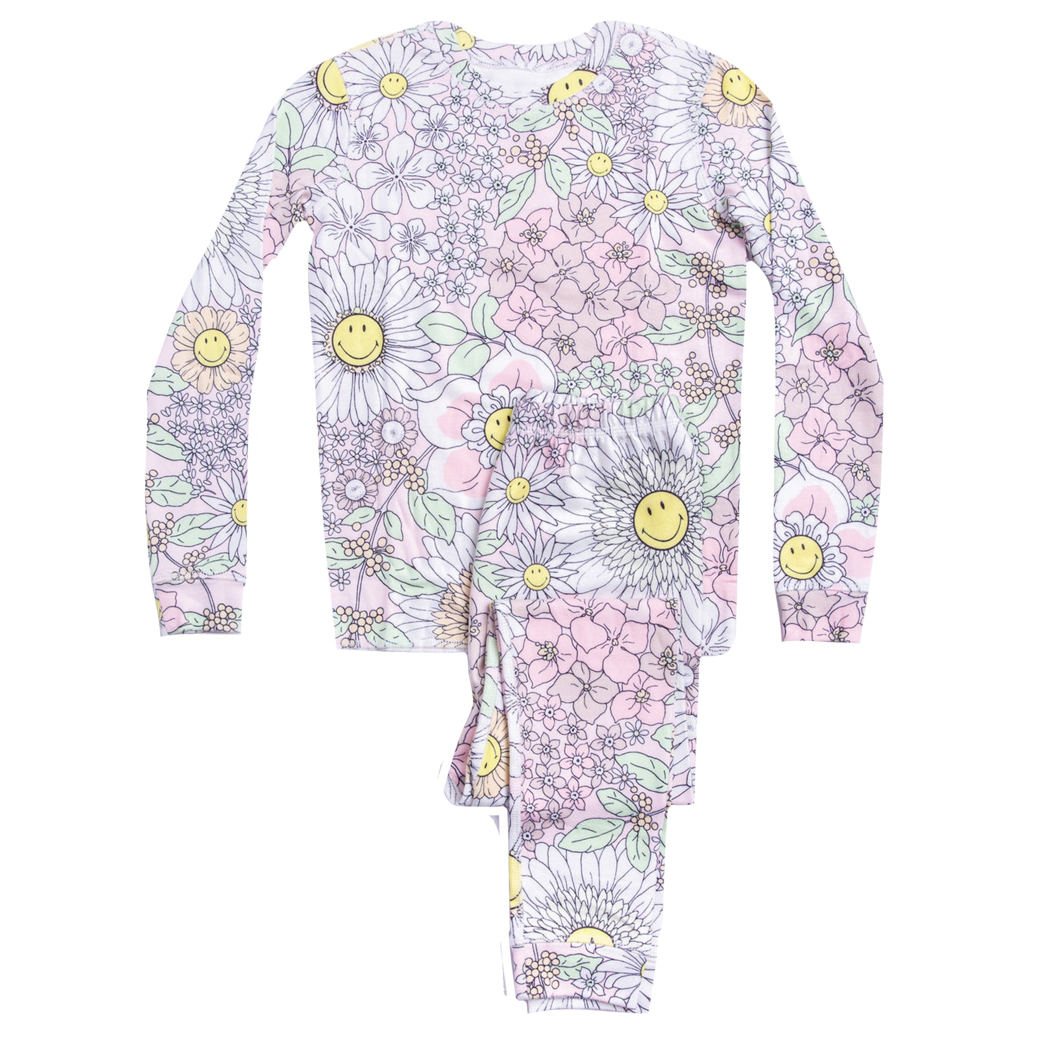 Kids 2pc Lounge Set Smiley Bloom - Denny's