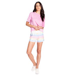 Button Up Babe Stripe Short - Denny's