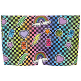 Rainbow Checkered Boy Shorts - Denny's