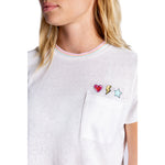 One Love Embroid Star & Bolt Tee - Denny's