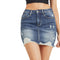 Hi Low Distressed Mini Skirt - Denny's