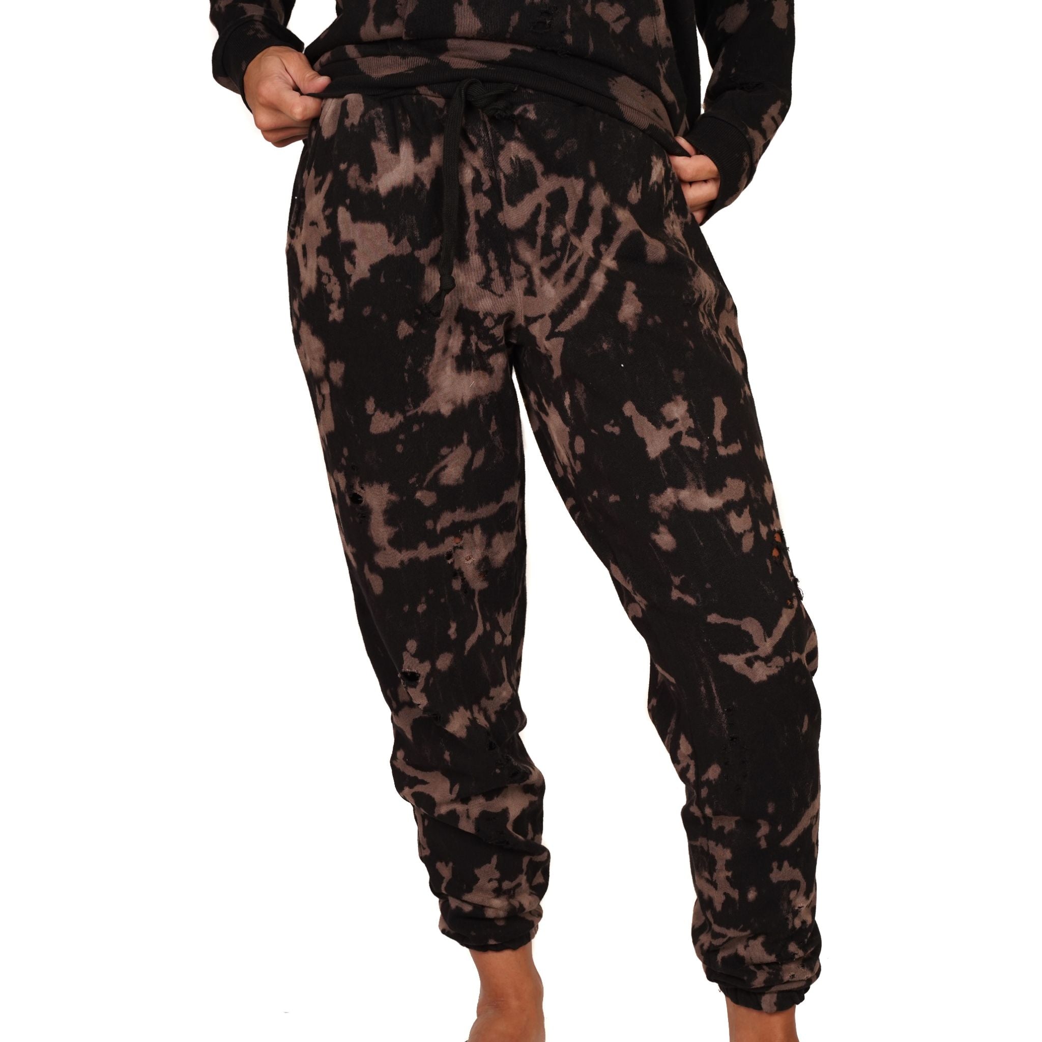 Bleached Ripped Jogger - Denny's