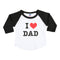 I Love Dad Raglan - Denny's