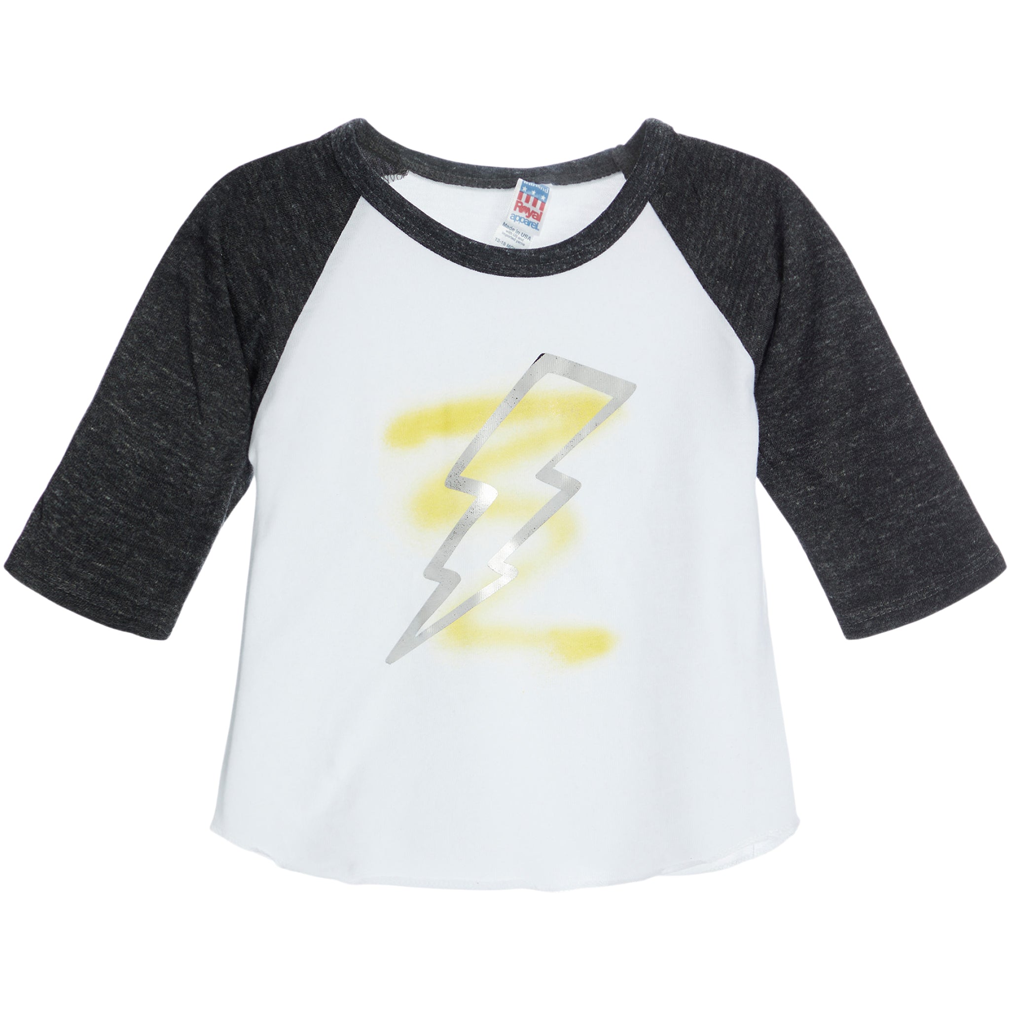 Lightning Bolt Spray Raglan Tee - Denny's