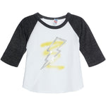 Lightning Bolt Spray Raglan Tee - Denny's