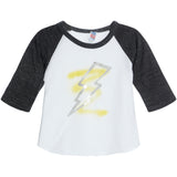 Lightning Bolt Spray Raglan Tee - Denny's