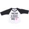 Raglan Mom and Dad Equals Me Pink Foil - Denny's