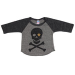 Raglan Grey Black Skull - Denny's